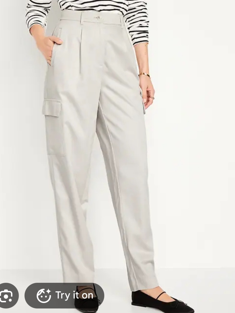 Old Navy Extra High Waisted Taylor Straight Cargo Pants